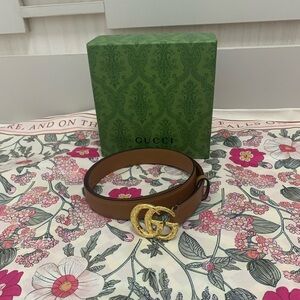 Gucci Brown Leather Belt